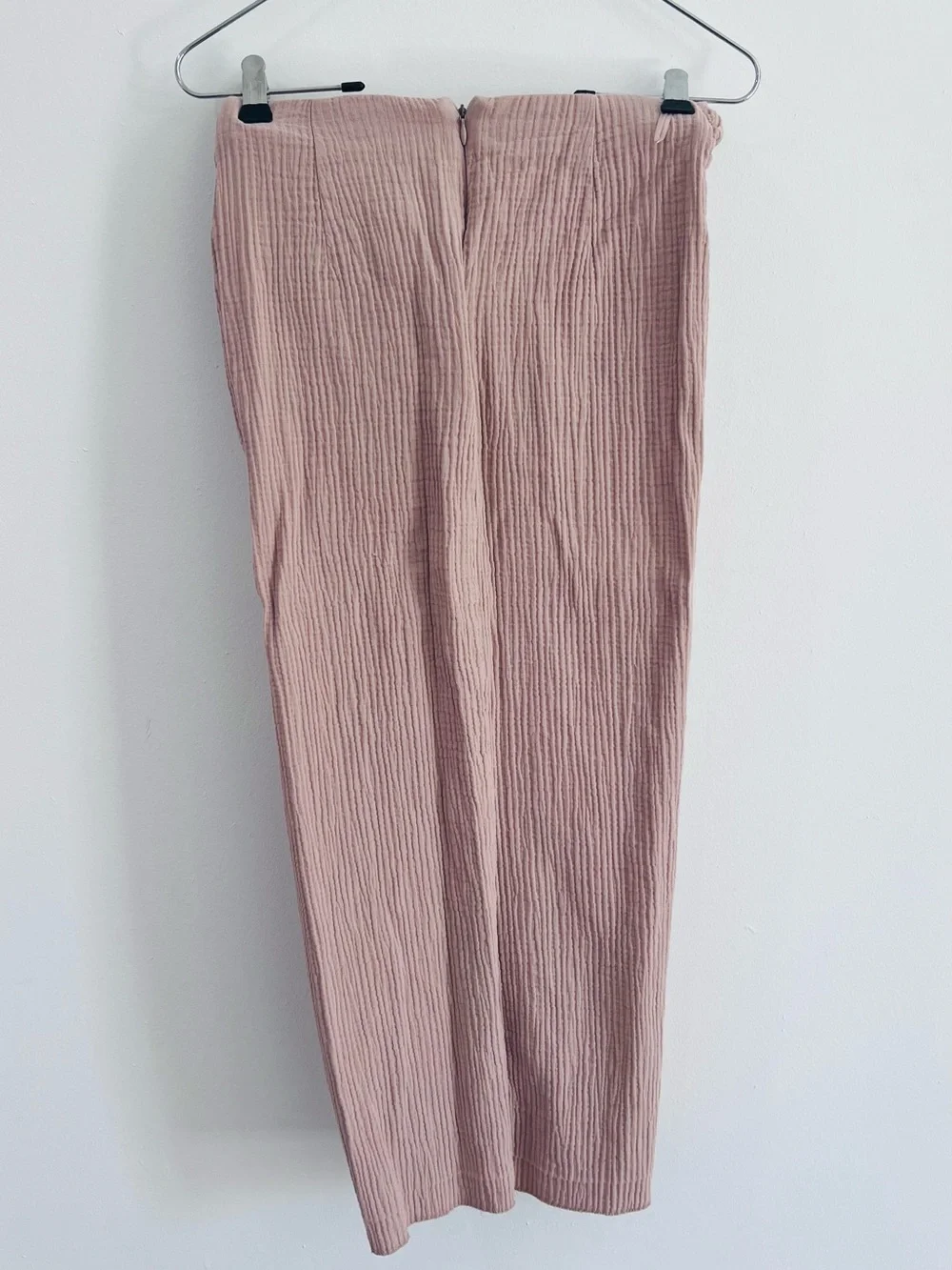 Zara Dusty Rose Gauze Wrap Maxi Skirt • Boho Resort